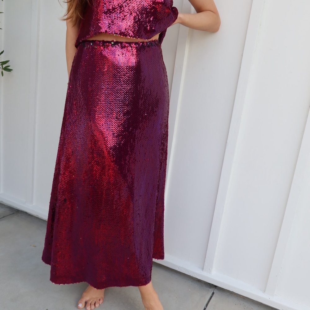 Vintage CHANEL two piece Skirt and top set